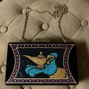 Danielle Nicole Genie velour clutch/crossbody. Approximately 4” x 7.5” x 1.5”